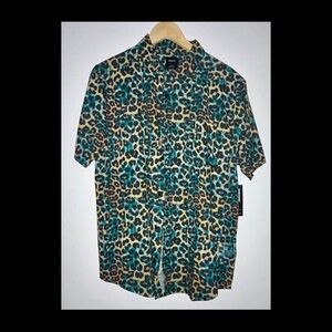 Men’s RVCA Leopard Print Shirt